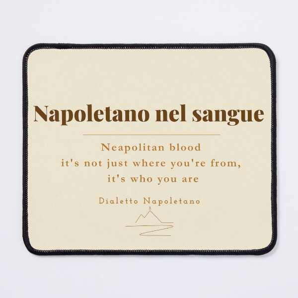 Item preview, Napoletano Nel Sangue — Neapolitan Blood Vintage Print Naples Italy designed and sold by vesuviovibes.