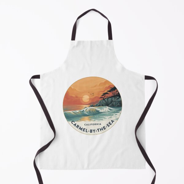 Item preview, Carmel-by-the-Sea California: Illustrated Coastal Cliffs & Cypress designed and sold by CircinusStore.