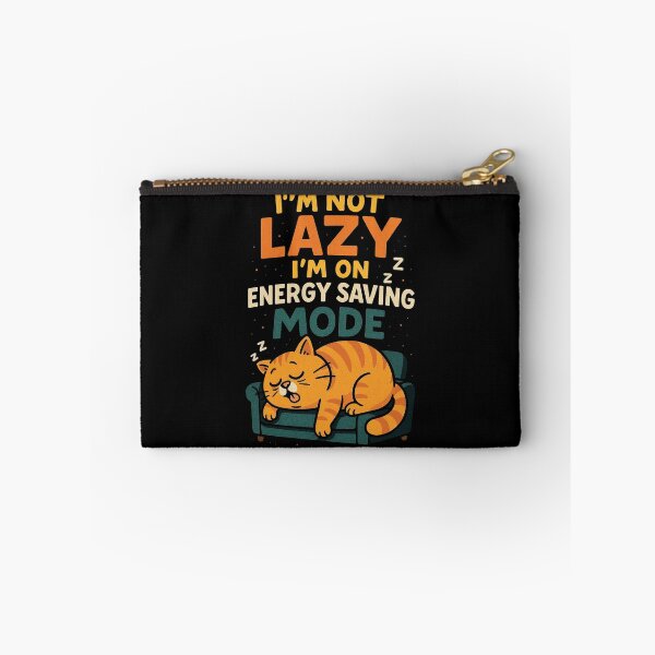 Item preview, Funny Cat Energy Saving Mode Lazy Cat Quote Design designed and sold by raw_lines.