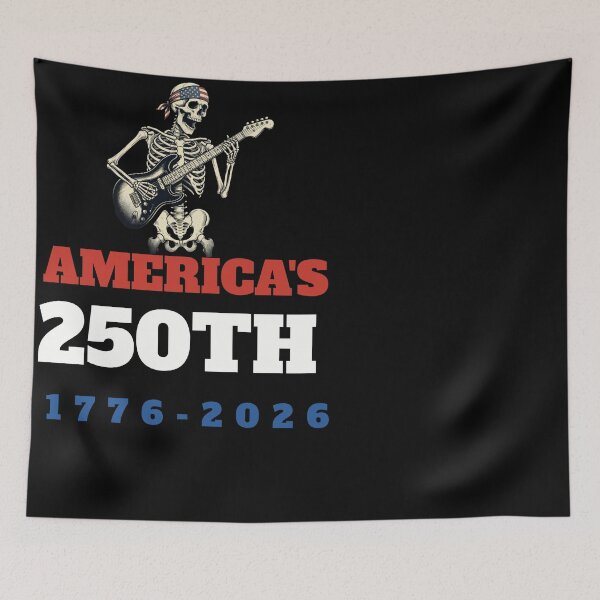 Item preview, United States 250th Anniversary Skeleton Guitarist designed and sold by d247.