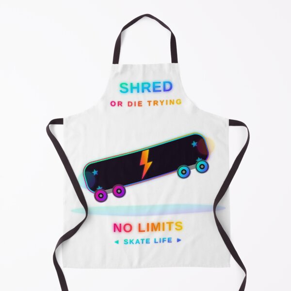 Item preview, Neon Skateboard Vector Graphic Art | Shred Or Die Trying Skate T-Shirt Design designed and sold by Yuran11.