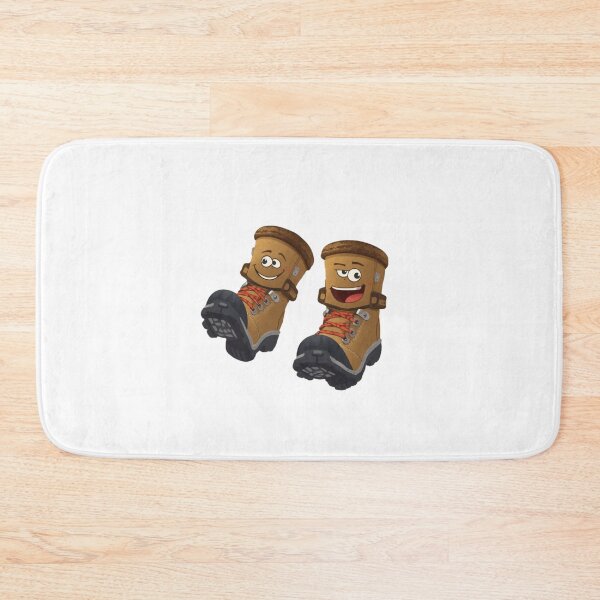 Item preview, Smiling Hiking Boots for Adventure Lovers designed and sold by madebyjulia7.