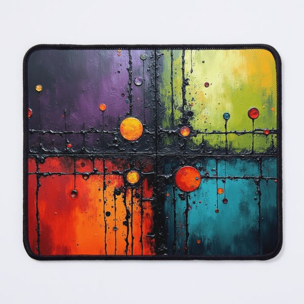 Item preview, cosmic rust and rain colorful geometric abstract design designed and sold by SmashingDeals.