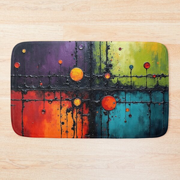 Item preview, cosmic rust and rain colorful geometric abstract design designed and sold by SmashingDeals.