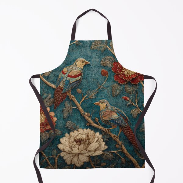 Item preview, Chinese Silk Rug Floral Birds Blue Carpet Design designed and sold by GrinGalore.