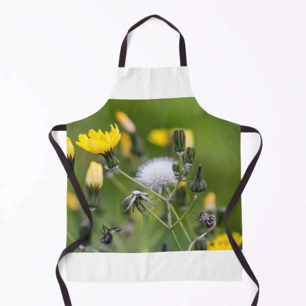 Item preview, Delicate Wildflower Dandelion Seed Head and Yellow Blossoms Against Soft Green Background designed and sold by Nmallia.