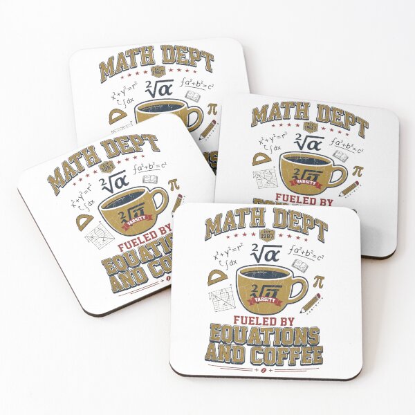 Item preview, Fueled by Equations & Coffee Math Department Vintage back to school designed and sold by CF_VintageDesign.