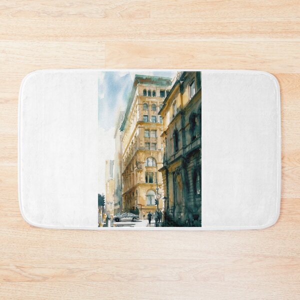 Item preview, Old Montreal Watercolor designed and sold by caracatita75.