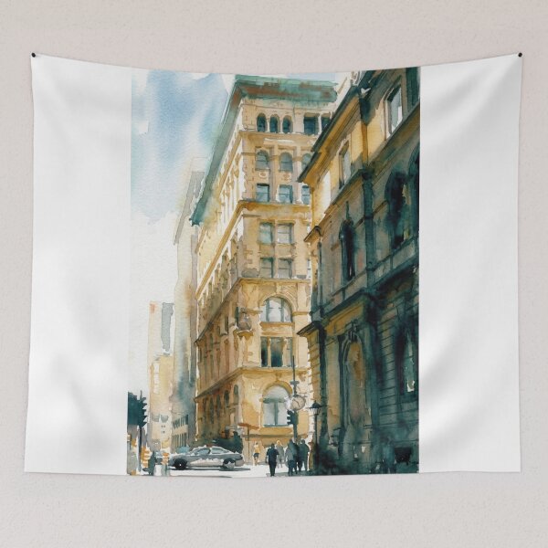 Item preview, Old Montreal Watercolor designed and sold by caracatita75.