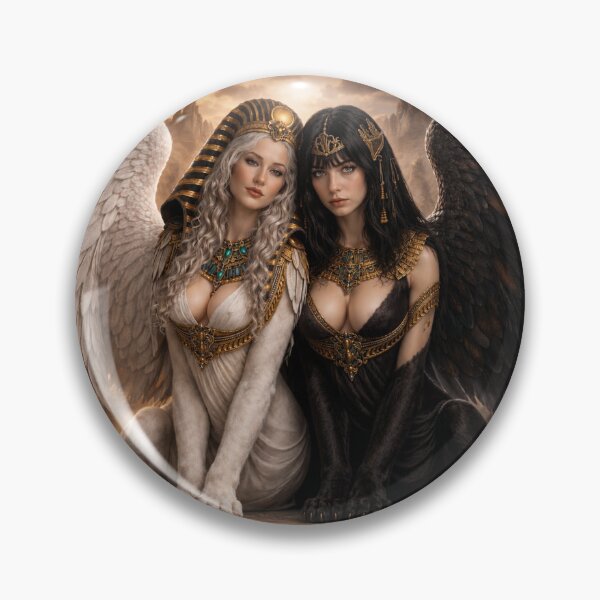 Item preview, The Twin Sphinxes of Light and Shadow designed and sold by ITSimagination.