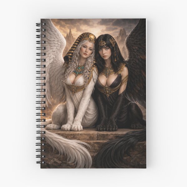 Item preview, The Twin Sphinxes of Light and Shadow designed and sold by ITSimagination.