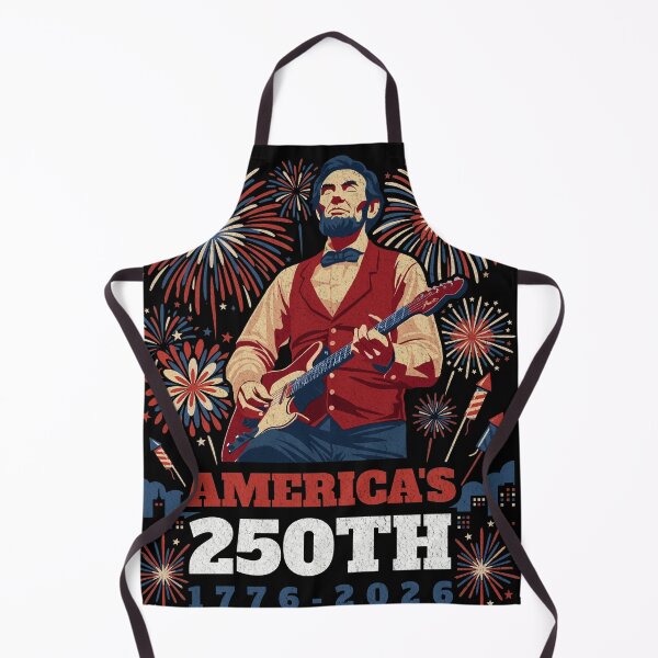 Item preview, Patriotic Lincoln Guitar Fireworks 1776-2026 designed and sold by d247.