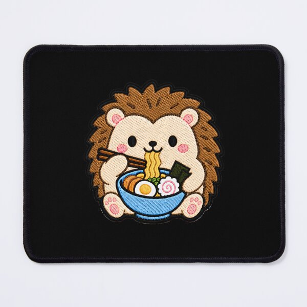 Item preview, Cute Kawaii Hedgehog Eating Ramen designed and sold by ColorSplash123.
