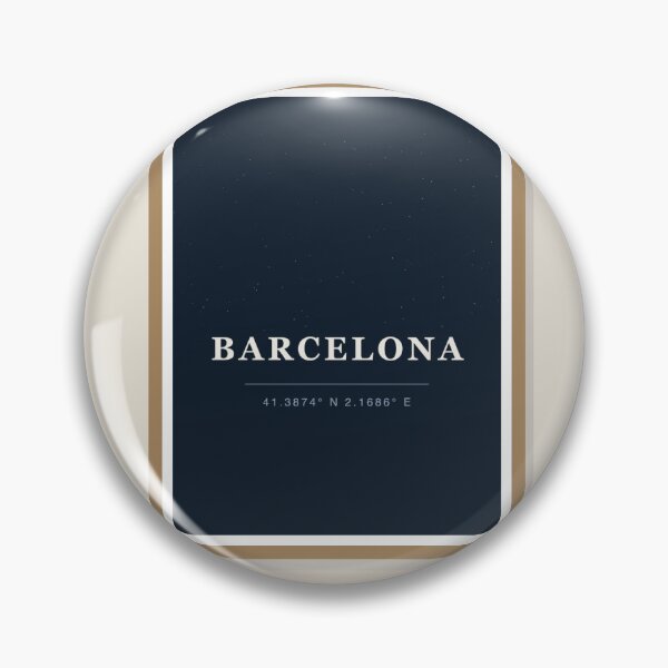 Item preview, Barcelona Coordinates Print, Minimalist City Wall Art designed and sold by MeridianCo.