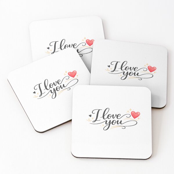 Item preview, I Love You – Minimalist Heart Design designed and sold by MotivArtes.