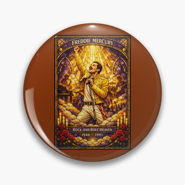 Item preview, Freddie Mercury Rock and Roll Heaven Memorial Poster designed and sold by Halifaxartguy.