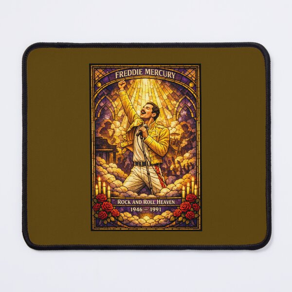 Item preview, Freddie Mercury Rock and Roll Heaven Memorial Poster designed and sold by Halifaxartguy.