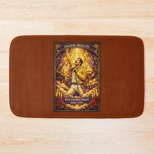 Item preview, Freddie Mercury Rock and Roll Heaven Memorial Poster designed and sold by Halifaxartguy.
