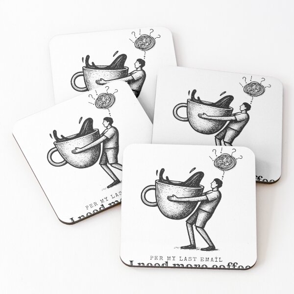 Item preview, Per My Last Email I Need More Coffee Burnout designed and sold by Bi' Dünya Şey.