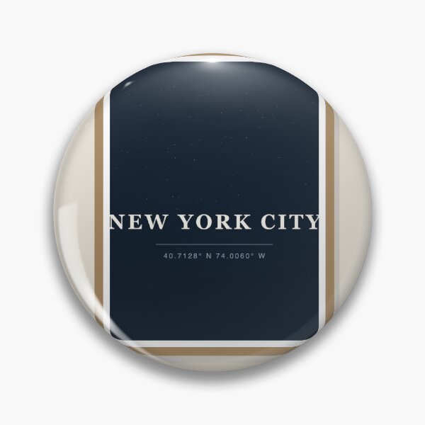 Item preview, New York City Coordinates Print, Minimalist City Wall Art designed and sold by MeridianCo.