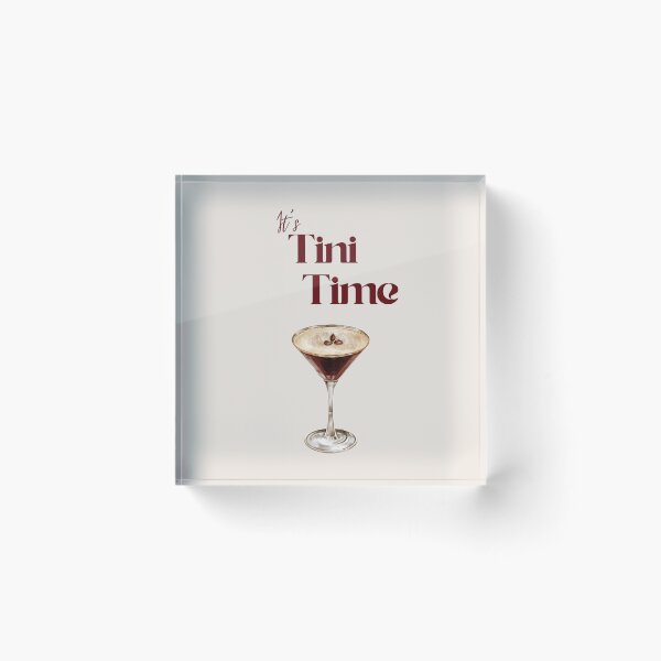 Item preview, Trendy It's Tini Time Espresso Martini designed and sold by Little Ink Co..