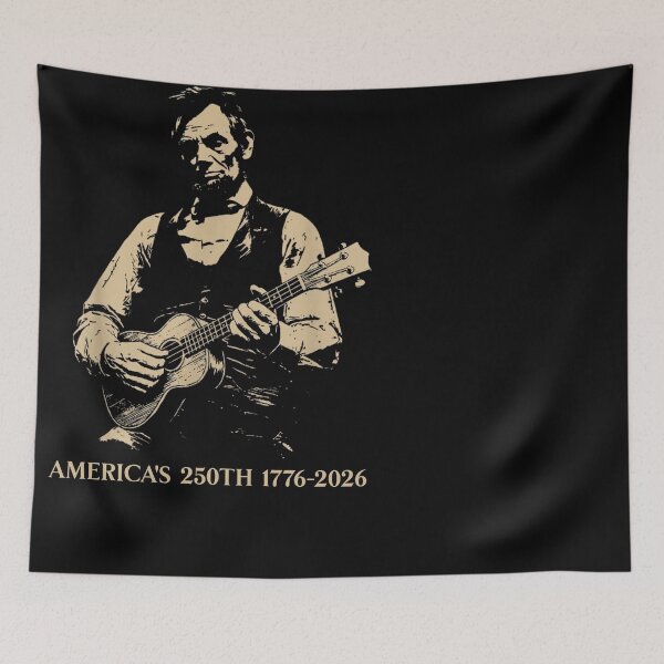 Item preview, US 250th Anniversary Lincoln Ukulele Player designed and sold by d247.