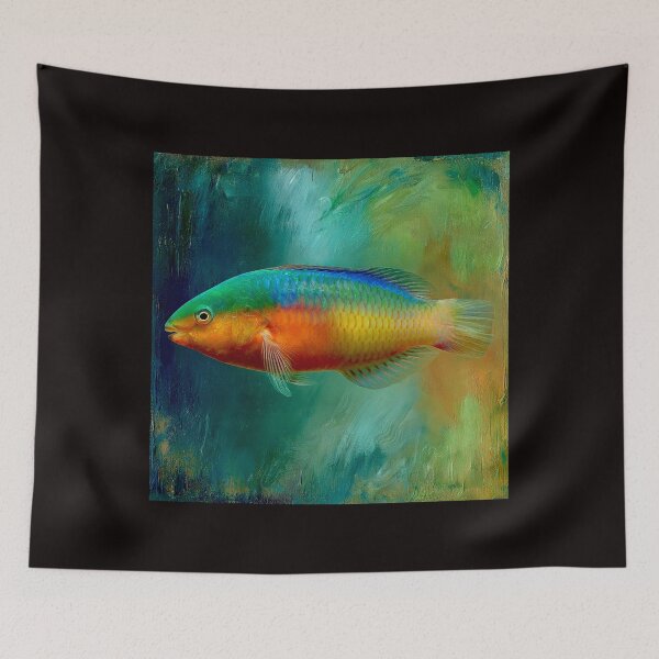 Item preview, Rainbow Wrasse Symphony: A Vibrant Color Beneath the Waves #1 designed and sold by Helios Be. Lavsh.