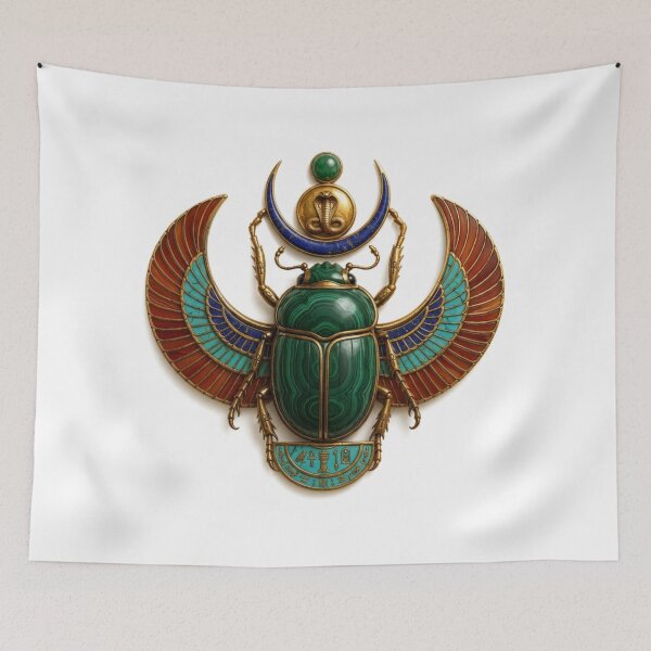 Item preview, Sacred Scarab Beetle | Ancient Egyptian Symbol of Rebirth and Protection designed and sold by Queen Cleopatra.