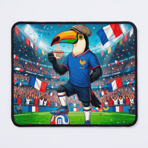 Item preview, Brazilian Toucan France Soccer Fan – Funny Football Bird Art designed and sold by Breezy Studio.