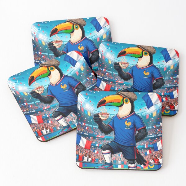 Item preview, Brazilian Toucan France Soccer Fan – Funny Football Bird Art designed and sold by Breezy Studio.
