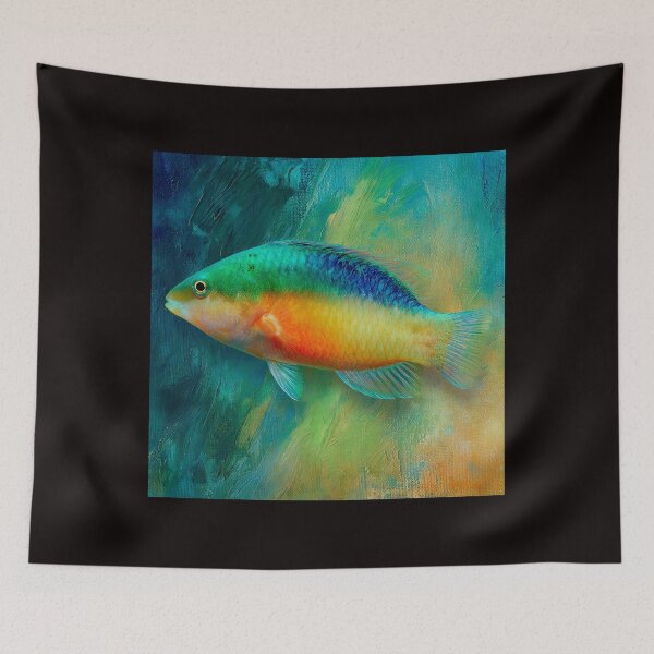 Item preview, Rainbow Wrasse Symphony: A Vibrant Color Beneath the Waves #2 designed and sold by Helios Be. Lavsh.