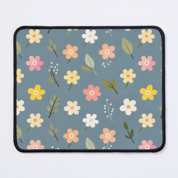 Item preview, Ditsy Micro Floral Pattern on Muted Dusty Blue designed and sold by Paulocdias.
