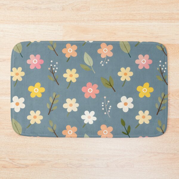 Item preview, Ditsy Micro Floral Pattern on Muted Dusty Blue designed and sold by Paulocdias.