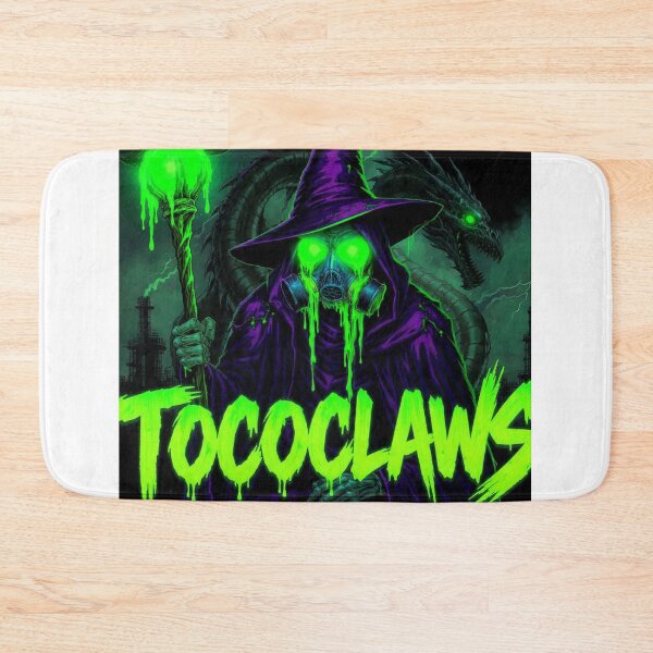 Item preview, TOCOCLAWS Radioactive Sorcerer: Neon Gas Mask Wizard & Cyber Dragon designed and sold by TOCOCLAWS.
