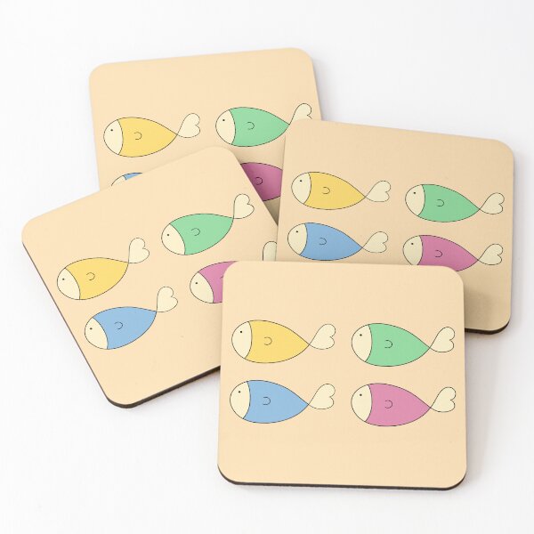 Item preview, Cute Colorful Hand Drawn Fish Set designed and sold by ubborn.