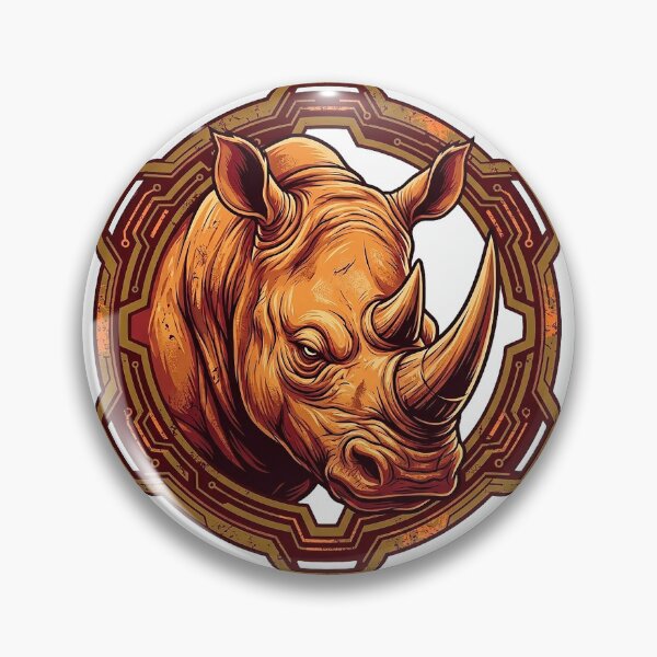 Item preview, Powerful Rhino Tech Border Art designed and sold by DenelleGui.