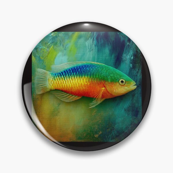 Item preview, Rainbow Wrasse Symphony: A Vibrant Color Beneath the Waves #3 designed and sold by Helios Be. Lavsh.