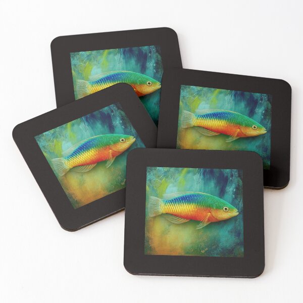 Item preview, Rainbow Wrasse Symphony: A Vibrant Color Beneath the Waves #3 designed and sold by Helios Be. Lavsh.