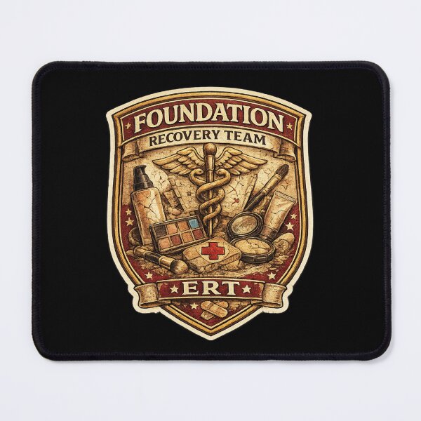Item preview, Foundation Recovery Team | Funny Makeup Emergency Response Badge | Beauty Lover Design designed and sold by MrDev.