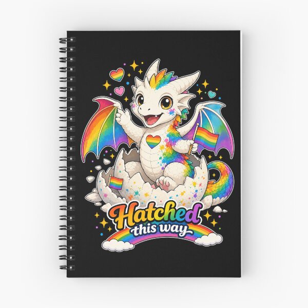 Item preview, Hatched This Way Pride Dragon designed and sold by Hatchling Hollow.