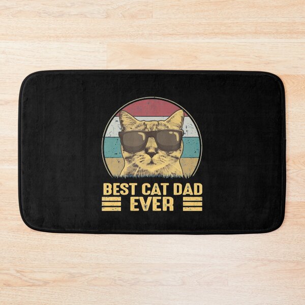 Item preview, Best Cat Dad Ever Vintage Retro Cat T-Shirt designed and sold by SoyLamderma.