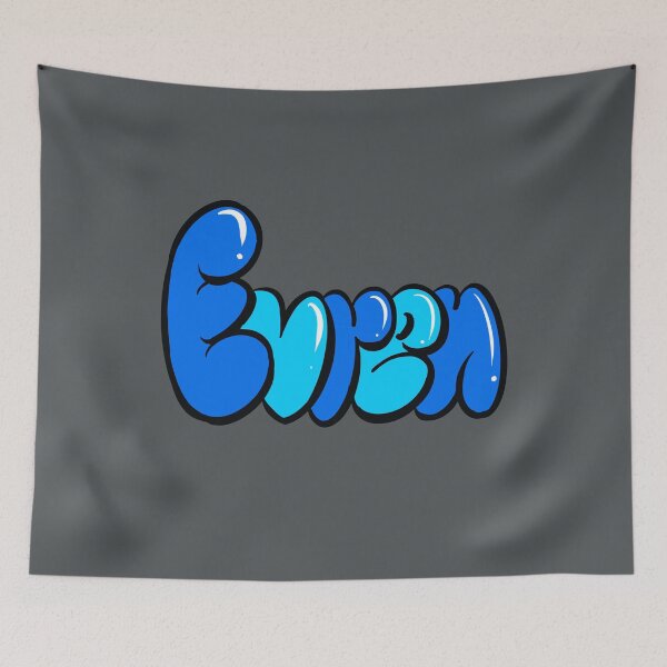 Item preview, Evren Name Personalized Custom Art Graffiti style Bubble Letters designed and sold by Artonmytee.