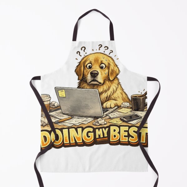 Item preview, Doing My Best Funny Stressed Dog designed and sold by irfanshikh.