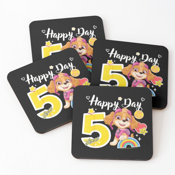Item preview, Paw Patrol Skye Happy Day Number Five Birthday Rainbow Girls designed and sold by SiddoMingalo.