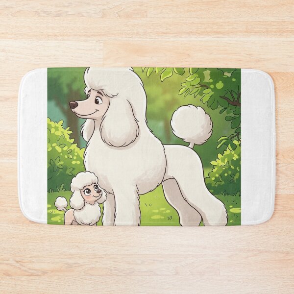 Item preview, Best Friends Forever: Whimsical White Poodle Duo Illustration designed and sold by AirCrayons27.