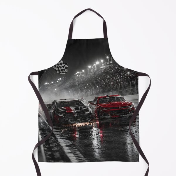 Item preview, Rainy Night Stock Car Finish Line Racing Poster designed and sold by LoveNurseries.
