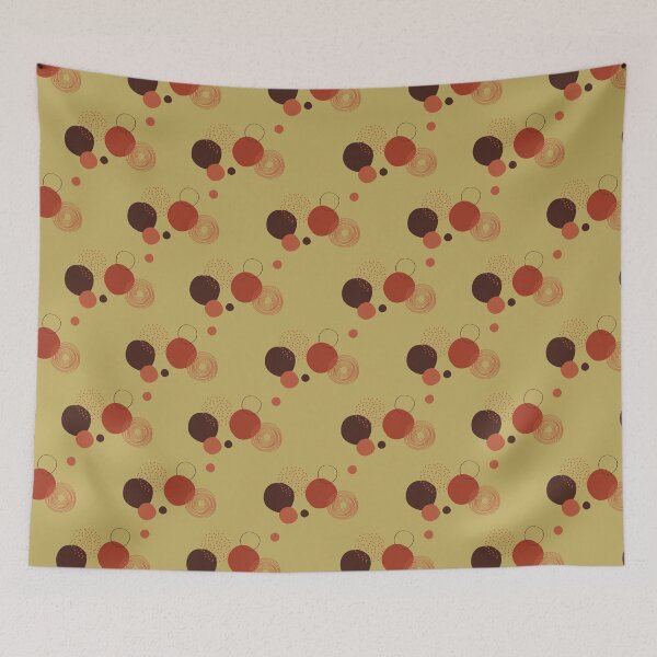 Item preview, Mid Century Modern Circle Pattern — Retro Earth Tones Seamless designed and sold by Dino-Lune.