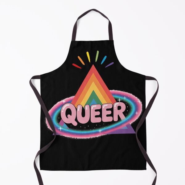 Item preview, Queer — Rainbow Triangle Retro Neon Pride LGBTQ+ Gift designed and sold by ChasingRabbit05.