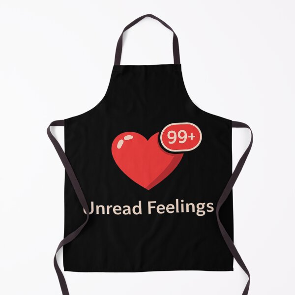 Item preview, Unread Feelings Heart 99+ Notification – Viral Aesthetic Love & Emotions Design designed and sold by MartBook.