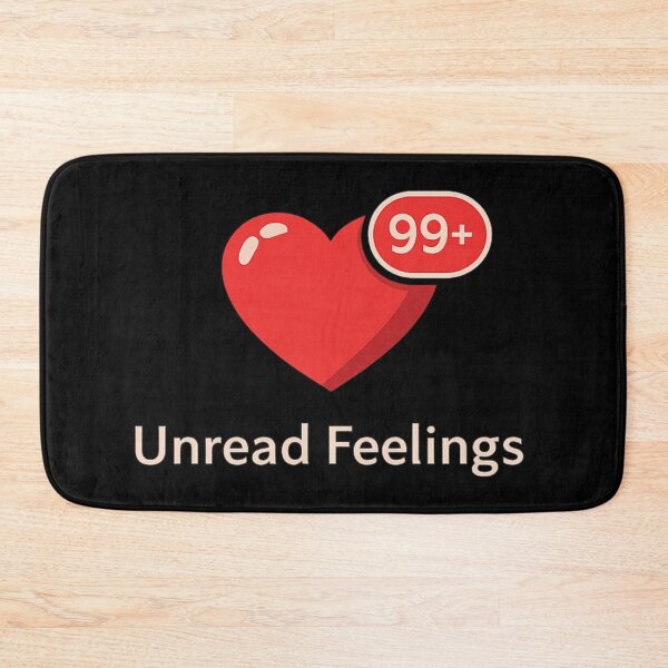 Item preview, Unread Feelings Heart 99+ Notification – Viral Aesthetic Love & Emotions Design designed and sold by MartBook.